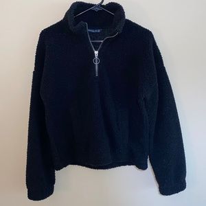 Super Cozy Abercrombie Teddy Zip Up
